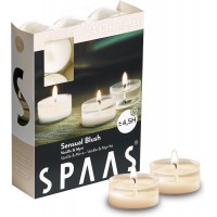 SPAAS theelichtjes Vanille en Mirre - Sensual Blush - ± 4,5 uur - Verkocht per 24 SPAAS theelichtjes Vanille en Mirre - Sensual Blush - ± 4,5 uur - Verkocht per 24