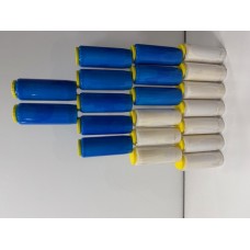 Noveenkaars 9 dagenbrander 10 x wit - 10 x blauw
